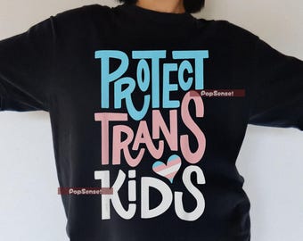 Skydda Trans Barn T-shirt: HBT Pride Bomullströja