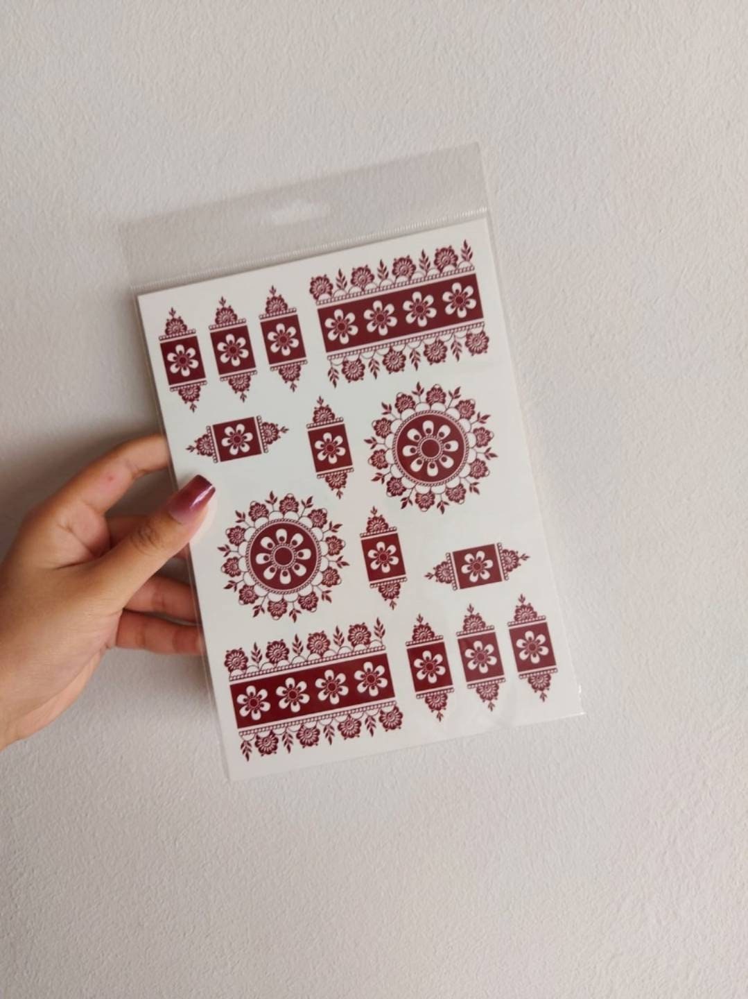 Henna Style Tattoo Stickers Temporary Henna Tattoo Fake Henna stylish