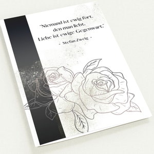 Juego de 10 tarjetas de condolencias n.º 6 con sobres premium