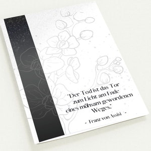 Lot de 10 cartes de condoléances n°5 avec enveloppes premium,