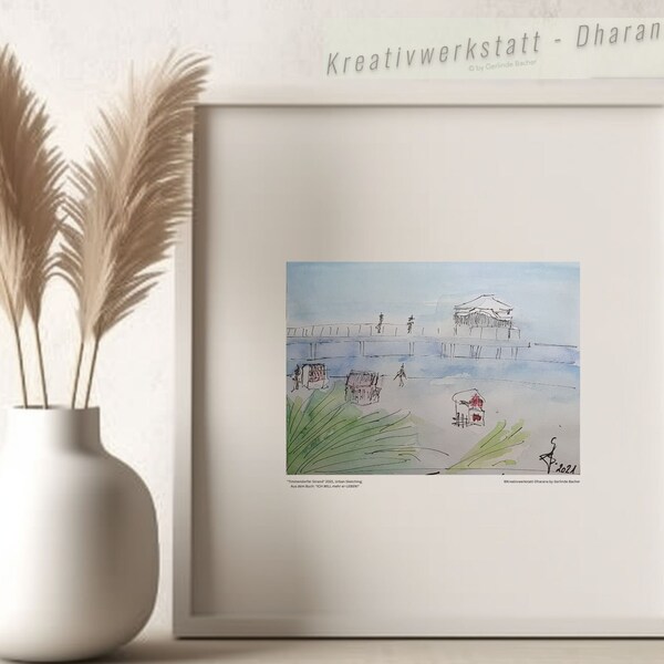 Premium Kunstdruck "Timmendorfer Strand"