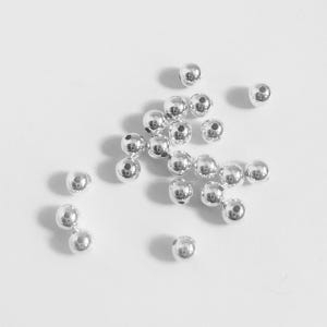 Pure 925 sterling silver loose round seamless beads, high quality silver spacer beads, 2.5mm 3mm 4mm bulk wholesale beads jewellery making