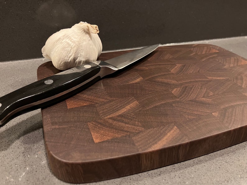 Walnut End Grain Cutting Board / Bar Board / Cocktail Board / Etsy