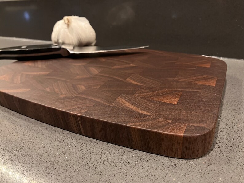 Walnut End Grain Cutting Board / Bar Board / Cocktail Board / Etsy