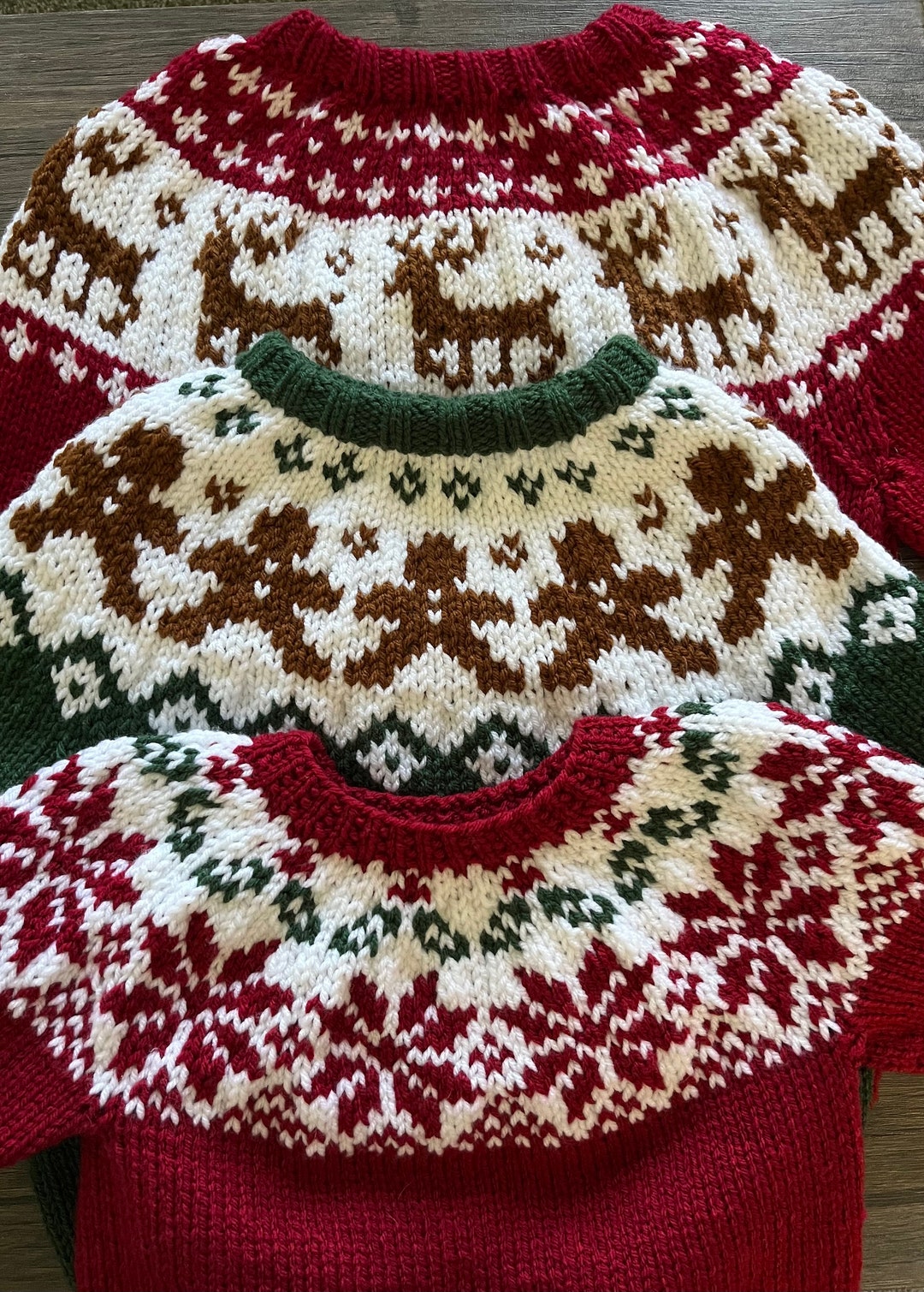 Childrens Christmas Sweaters Etsy