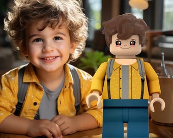 Minifiguras gigantes personalizadas con impresión 3D Minifiguras gigantes con fotografías personalizadas Convierte tu foto en minifiguras Regalos para hijo