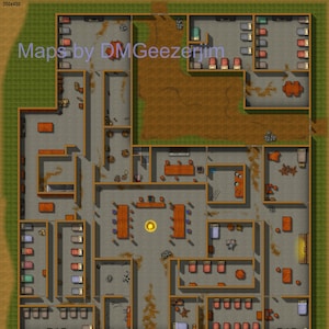VTT-strijdkaart voor D&D, Giant Fort-kaart, Hill Giant Fort, RPG-strijdkaart, grote vestingkaart,