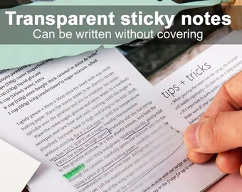 Transparent Note Sheets - Etsy