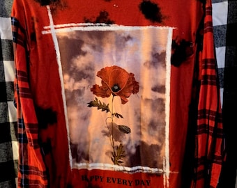 Happy Every Day Upcycled Shirt