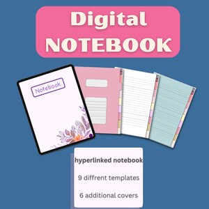 DIGITAL NOTEBOOK - Digital JOURNAL - Digital Template - Student Planner