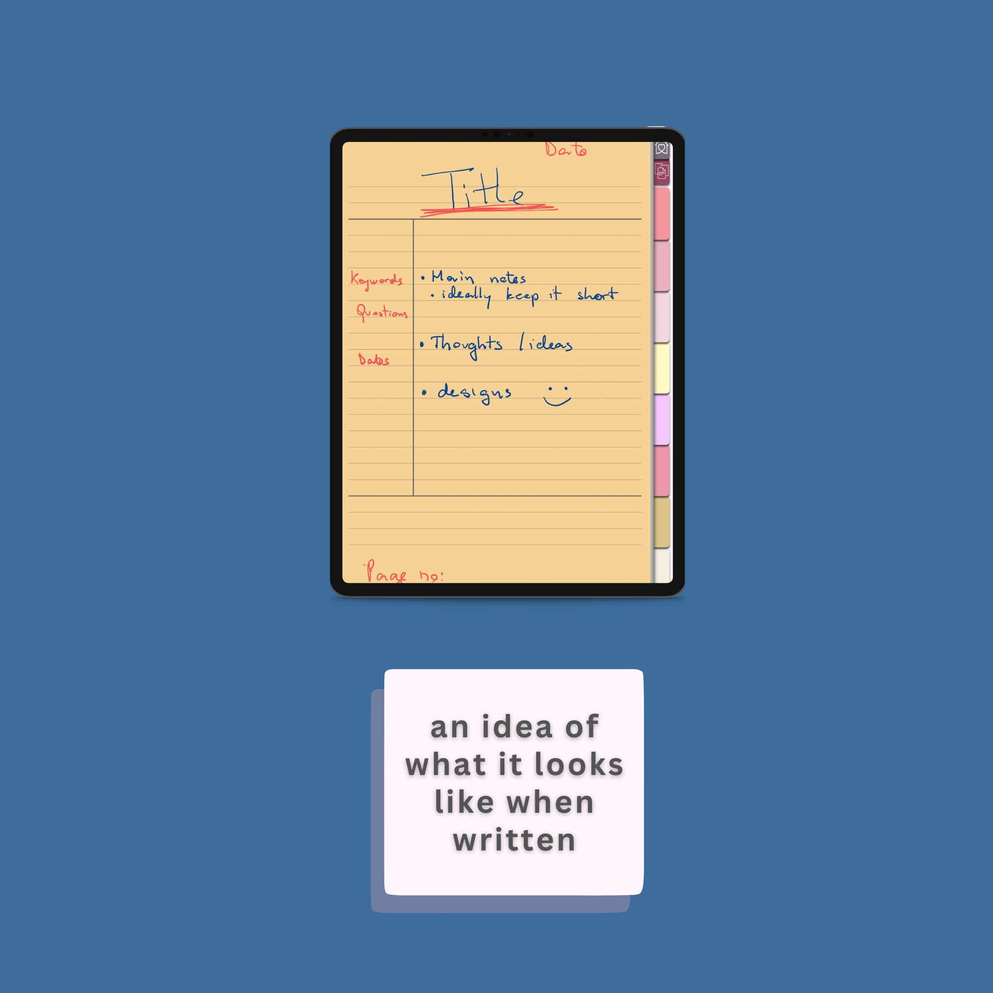 DIGITAL NOTEBOOK Digital JOURNAL Digital Template Student Planner - Etsy