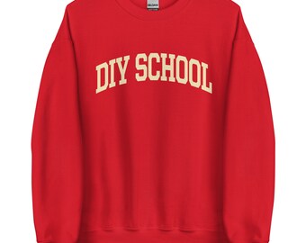 DIY SCHOOL Sudadera universitaria