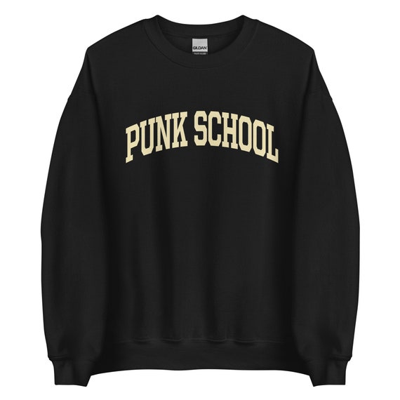 PUNK SCHOOL College Sweatshirt Etsy