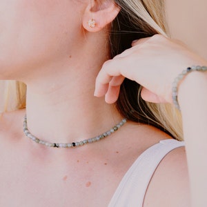 labradorite choker