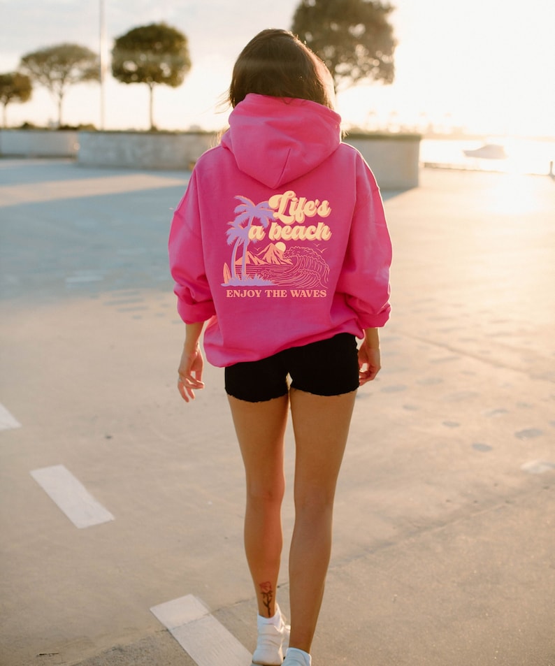 Coconut Girl Beach Hoodie, Granola Girl Sweatshirt, Preppy Y2K Hoodie, Teenage Girl Gifts, Surfer Girl Aesthetic, Trendy Oversized VSCO Maui image 1