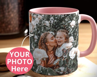 Mug photo personnalisé pour maman, mug photo personnalisé pour maman, mug photo collage personnalisé, tasse photo maman en céramique personnalisée