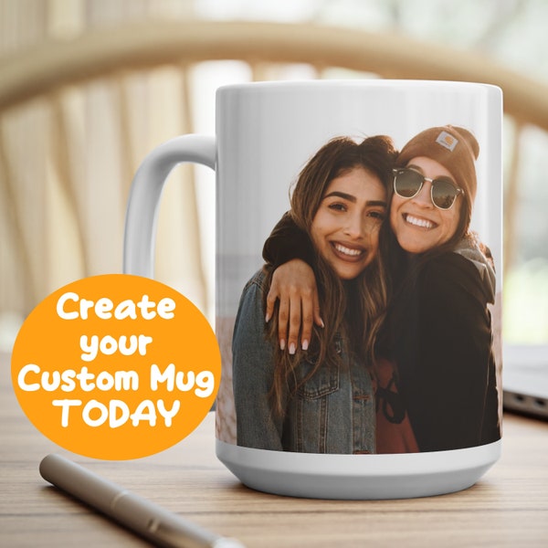 Photo mug, Custom photo mug, Custom mug photo, Picture mug, Custom mug with photo, Personalize mug with picture, Mug photo