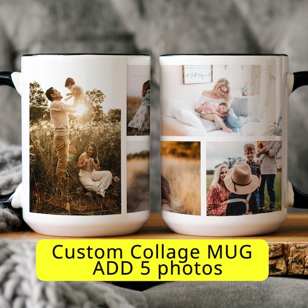 Personalized gift photo gifts Photo collage photo mug Custom mug photo custom photo mug Grandma gift anniversary gift picture collage custom