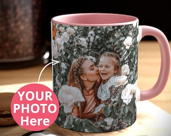 Photo mug, Custom photo mug, Custom mug photo, Picture mug, Custom photo gift, gift for her, gift for him, Personalize mug with picture