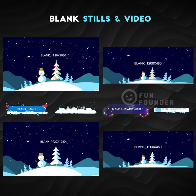 Christmas & Winter Stream Overlay Pack | XMAS Stream Overlay Pack ...