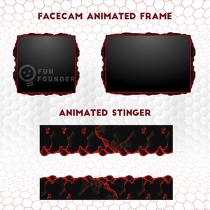 Animated Facecam | Animated Webcam Frame | Animated Facecam Frame | Stinger | Animated Stinger | Twitch Stinger | OBS Stinger | Twitch Facecam | Streamlabs Stinger | Stream Transition