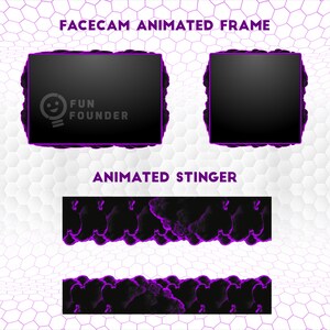 Animated Facecam | Animated Webcam Frame | Animated Facecam Frame | Stinger | Animated Stinger | Twitch Stinger | OBS Stinger | Twitch Facecam | Streamlabs Stinger | Stream Transition
