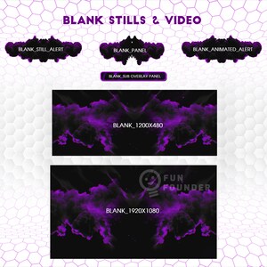 Game Banners | Blank Animated Frames | Clean Plate Stream Overlay | Stream Banners | Twitch Banners