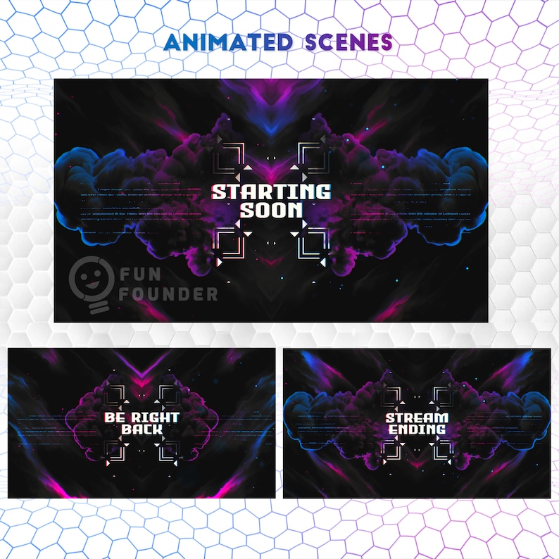 Starting Soon Animated Screen | Be Right Back Screen | Stream Ending Screen | Stream Starting Screen | Stream Starting