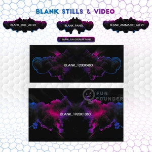 Game Banners | Blank Animated Frames | Clean Plate Stream Overlay | Stream Banners | Twitch Banners