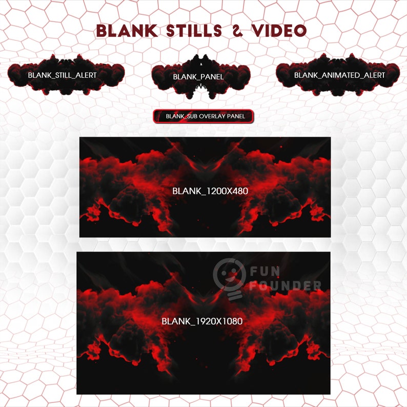 Game Banners | Blank Animated Frames | Clean Plate Stream Overlay | Stream Banners | Twitch Banners