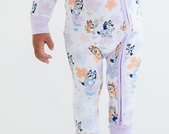 PUPS & PETALS Zippy- heelers, sisters, parks, girl, bamboo, zippy, pajamas