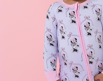 BOUQUET BABE Zippy- mouse, bow, parks, girl, bamboo, zippy, pajamas, pink