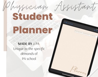 Physician Assistant Student Planner (digital & undated), Future PA, PA student, PA school, pa student gift