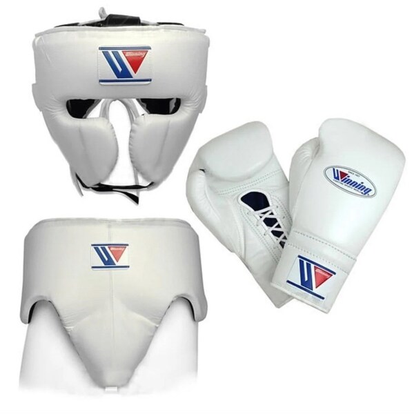 Gewinnen Sparring Set Handschuhe, Kopfschutz, Tiefschutz, Geschenk für ihn, Geschenk für Männer, Boxen Geschenk, Geschenk für Boxer, Boxclub