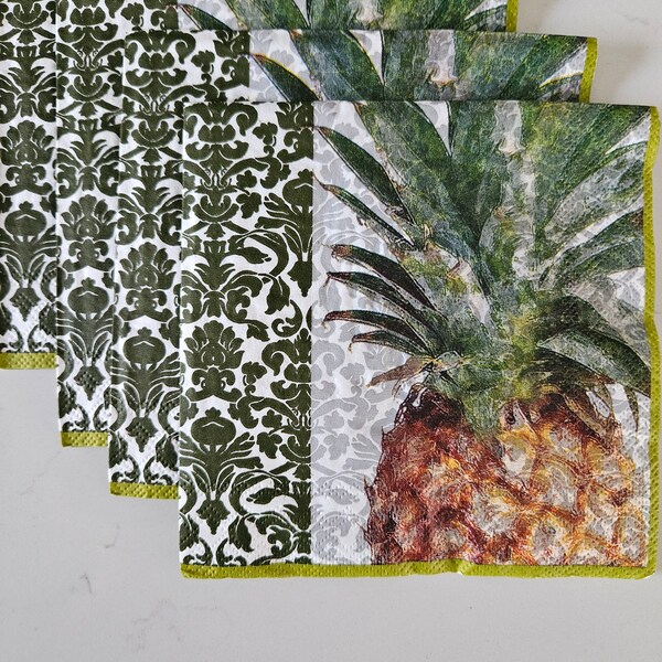 Pineapple Napkins Etsy