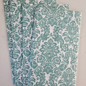 Palais Pattern in Peacock GUEST TOWEL Size Napkin for DECOUPAGE - Set of (4) Individual Napkins for Crafting