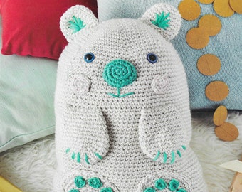Polar Bear Crochet Cushion / Toy Pattern pdf
