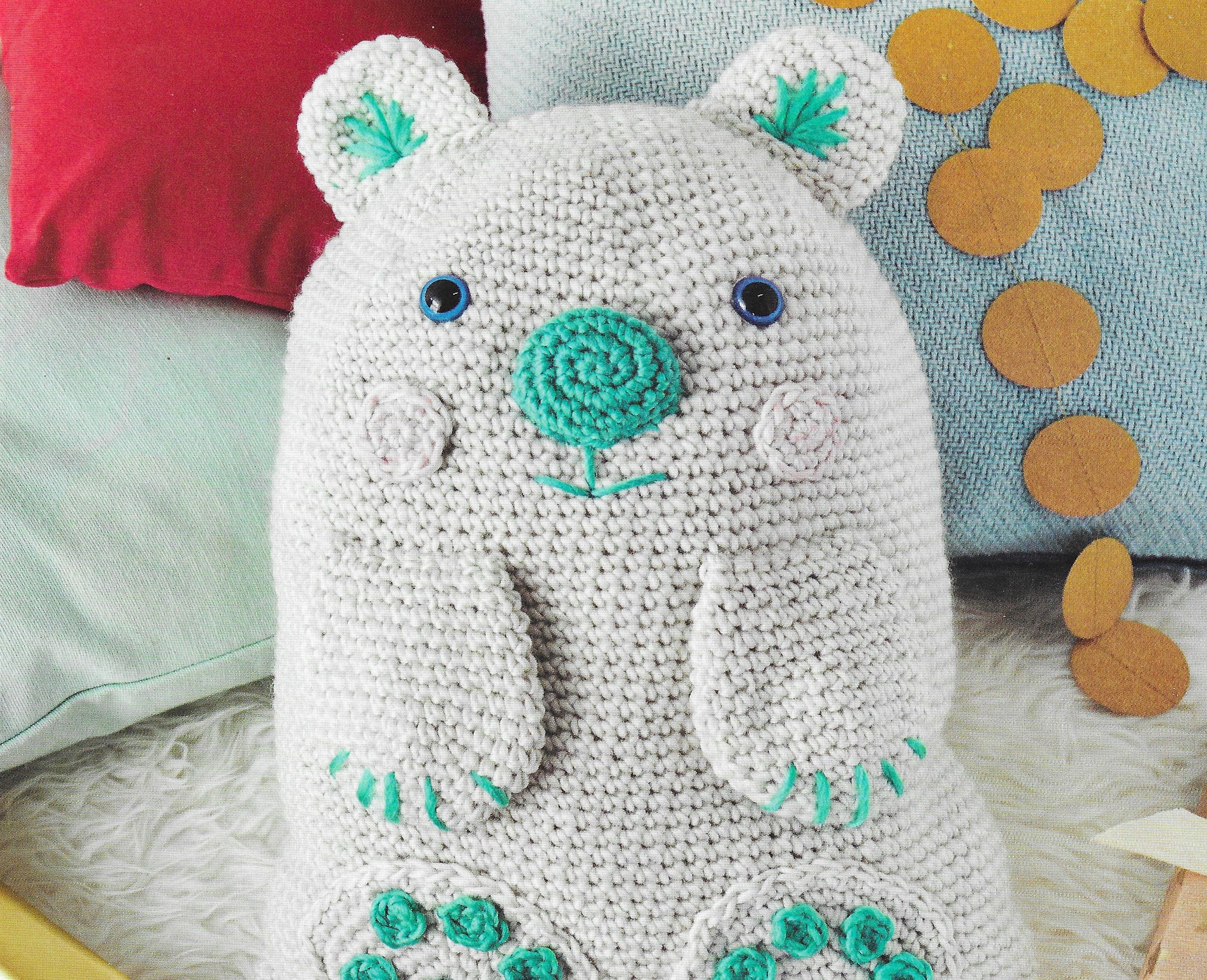 Polar Bear Crochet Cushion / Toy Pattern Pdf - Etsy