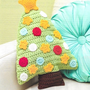 Christmas Tree Pillow Crochet Pattern