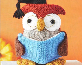 Wise Owl Knitting Pattern toy