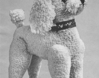 Poodle Knitting Pattern Vintage toy dog