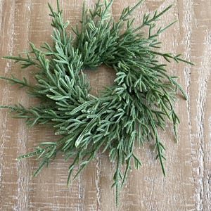 Coming Late Fall**Our Top Selling Real Touch Cedar Pine Napkin Ring Winter Table Decor, Rustic Wedding, Seasonal Event Candle Holder Accent