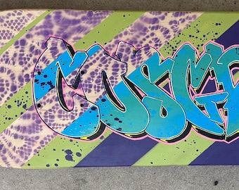 Kundenspezifisches Skateboard-Graffiti-Name Street Art-Wandbehang-Stückzeichen Bunte Desings Ihr Anruf