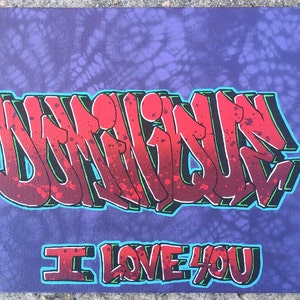 Custom Graffiti Art Spray Paint Canvas Boards Hand Painted One Of A Kind