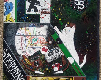 Benutzerdefinierte Kunstwerk handgemalte schöne einzigartige Fine Art Wanddekoration und gemalte Trucker Hüte Geburtstag Hochzeit Weihnachtsgeschenke