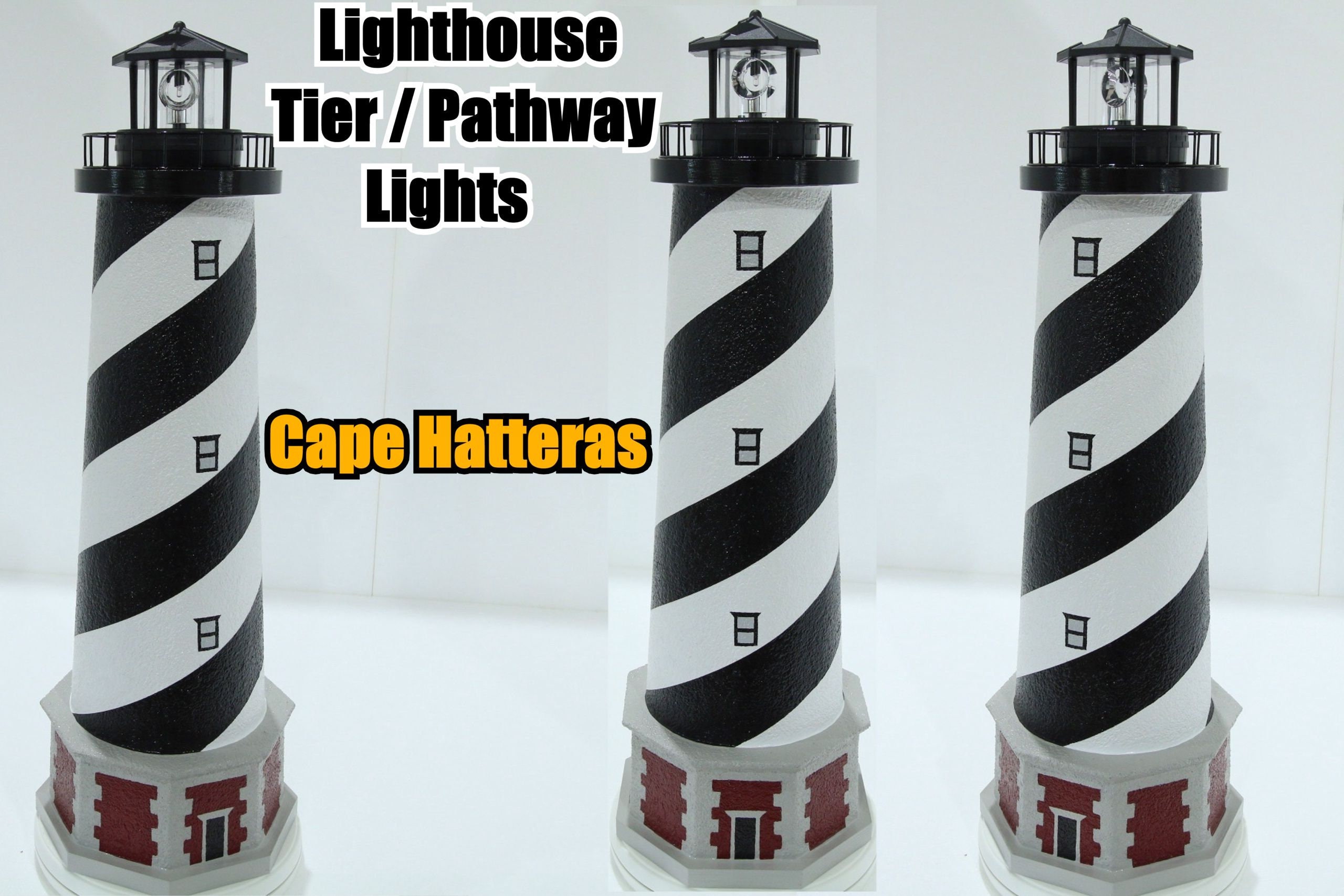 Cape Hatteras Tier / Pathway Lighthouse With a Solar Revolving Beacon ...