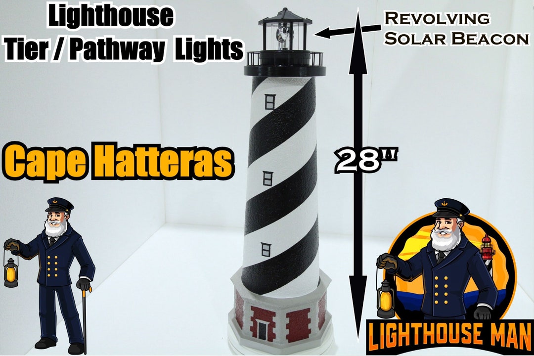 Cape Hatteras Tier / Pathway Lighthouse With a Solar Revolving Beacon ...