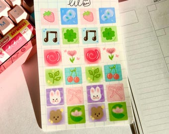 Stickervel Coquette Squares