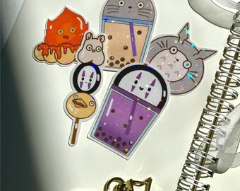 Holografisch Ghibli-fandomstickerpakket