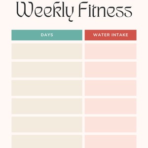 Fitness planner, weight loss tracker, workout planner, fitness Journal, wellness planner, health goal, meal planner, self care tracker
